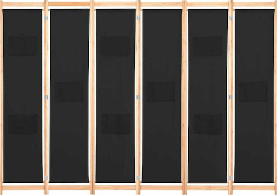 vidaXL Decorative Room Divider Wooden with 4 Panels 240x170cm