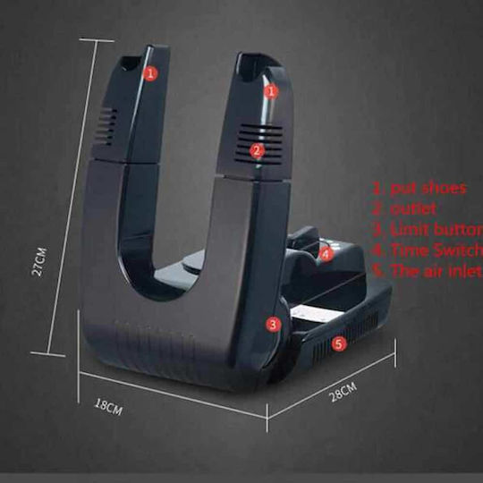 Portable Electric Shoe Dryer Foldable with Timer Shoe-Care Product for Leather Shoes