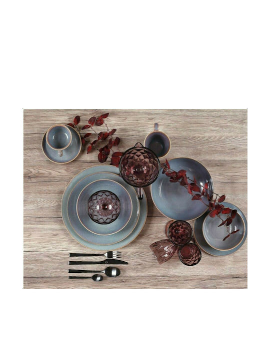 Cryspo Trio Azure Blue Porcelain Dinnerware Set 47.300.40 20pcs