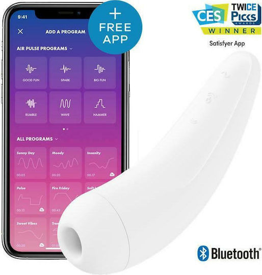 Satisfyer Curvy 1+ Αναρροφητής Αιδοίου White