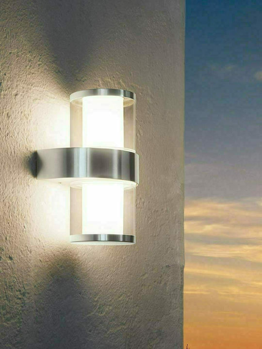Eglo Beverly Wall-Mounted Outdoor Ceiling Light LED IP44 7W with Warm White Light 20x27x27εκ.