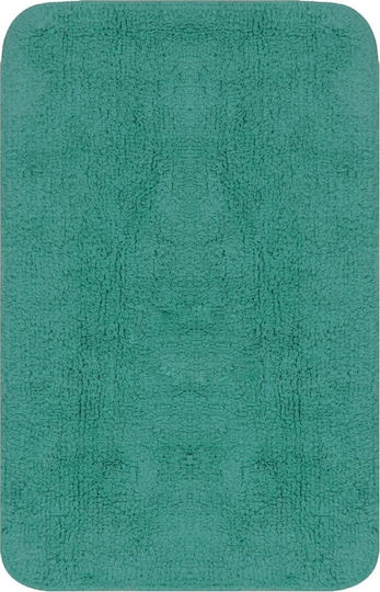 vidaXL Rutschfest Set Badematten Baumwolle Toilette 133236 Turquoise 2Stück