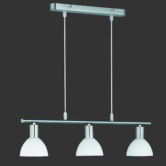 Trio Lighting Dallas Κρεμαστό Φωτιστικό Ασημί 11x61x120εκ. Trio Lighting Dallas Κρεμαστό Φωτιστικό Ασημί 11x61x120εκ.