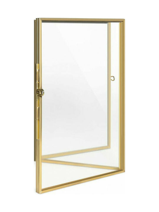 Navaris Metallischer Fotorahmen mit Goldem Rahmen Gold