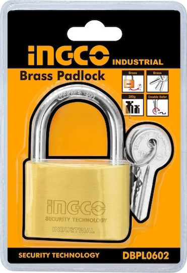 Ingco Lăcăt Potcoavă cu cheie 60mm 1buc