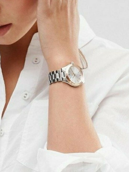 Michael Kors Women's Watch with Silver Metal Bracelet