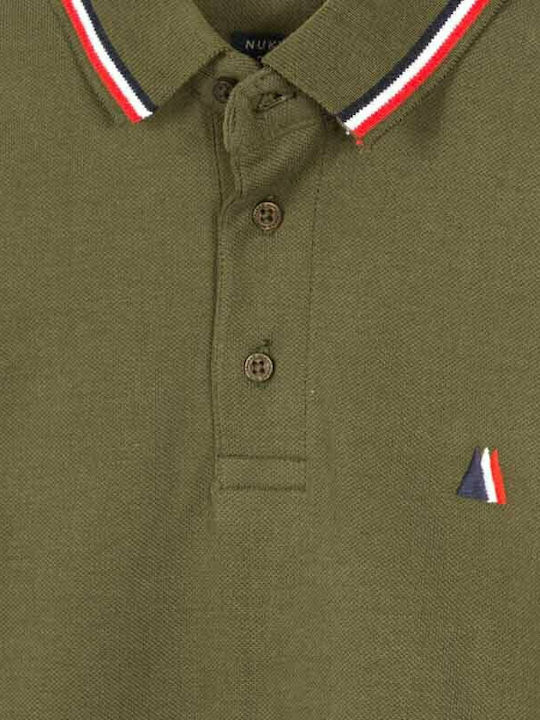 Mayoral Kids Polo Long Sleeve Khaki