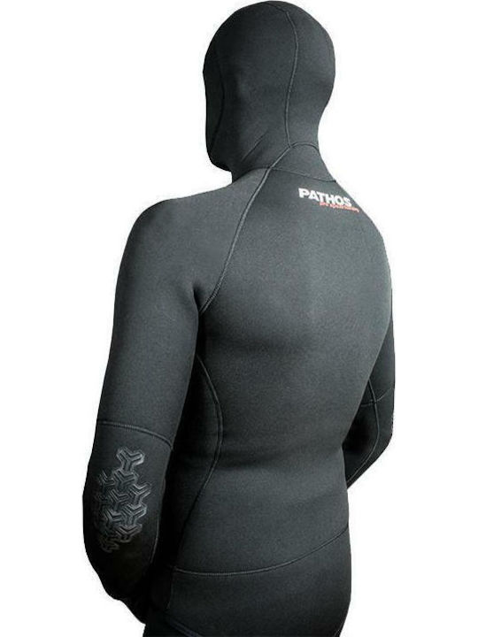 Pathos Onyx Divisible Wetsuit Shaved with Chest Pad for Speargun Black 3mm