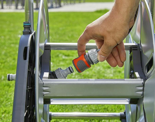 Gardena Cleverroll Μ Τροχήλατη Ανέμη Ποτίσματος για Λάστιχο έως 60m Metal με Χερούλι Μαζέματος