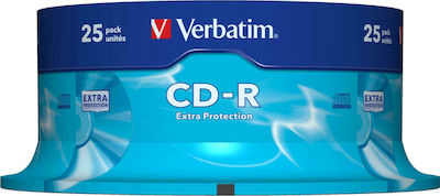 Verbatim Recordable CD-R 52x 700MB Cake Box 25pcs