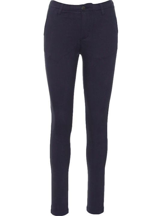 City Women's Chino Trousers Regular Fit Navy Blue
