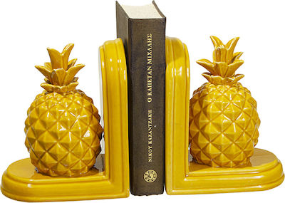 Wooden Bookend in Yellow Color 30x10x18cm.