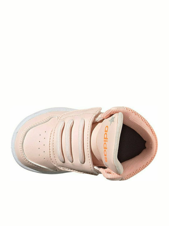 Hoops Mid 2.0 I Αθλητικά Παιδικά Παπούτσια Μπάσκετ με Σκρατς Pink Tint / Cloud White / Light Flash Orange