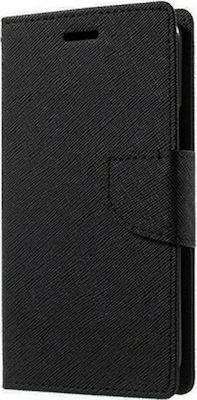 Fancy Synthetic Leather Wallet Black (Huawei P20)