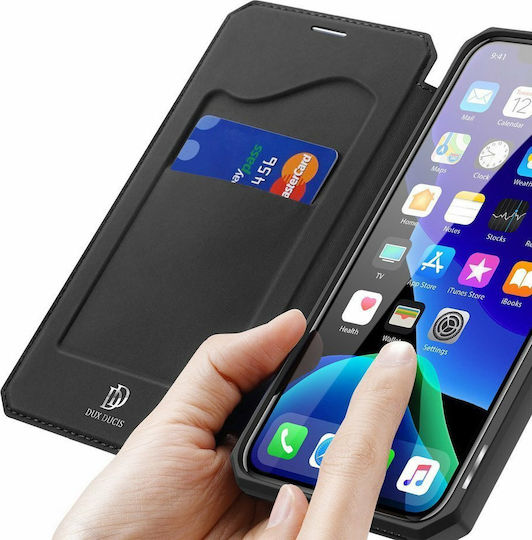 Dux Ducis Skin X Книга Изкуствена кожа Черен (iPhone 11 Pro)