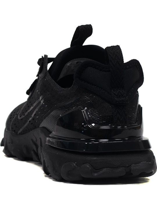 React Vision Gs Kids Sports Shoes Running with Laces Black