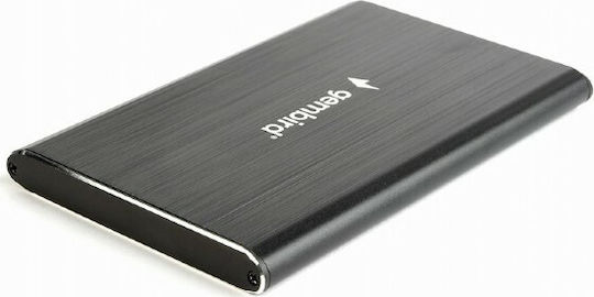 Gembird Case for Hard Drive 2.5" SATA III with Connection USB 3.0 Brushed Aluminum Black
