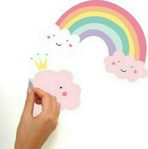 RoomMates Decor Kids Wall Decor Sticker Unicorn Magic 18x26cm 23 Pieces