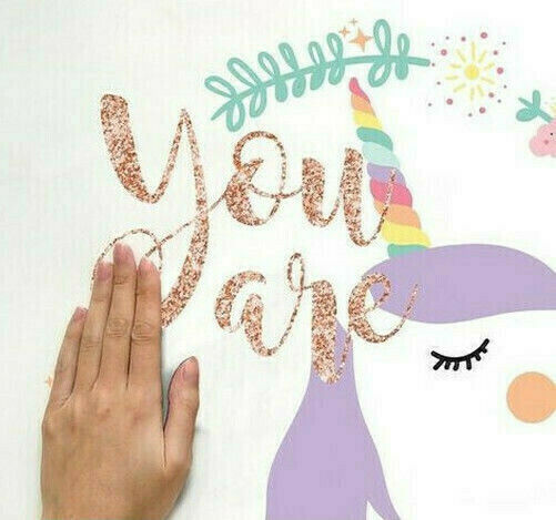 RoomMates Decor Детска стикерна за стена Стена Unicorn Magic Glitter 6бр