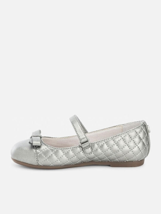 Mayoral Kids Ballerinas Μπαλαρίνες with Hoop & Loop Closure Gray