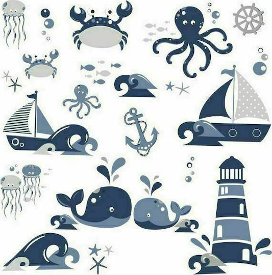 RoomMates Decor Kids Wall Sticker Friends of the Sea 21pcs