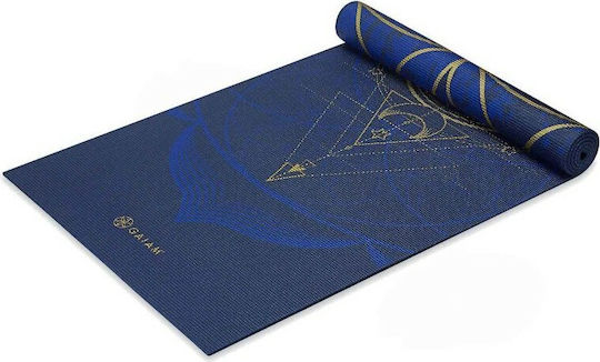 Gaiam Sun & Moon Exercise Mat Blue (173x61x0.6cm)
