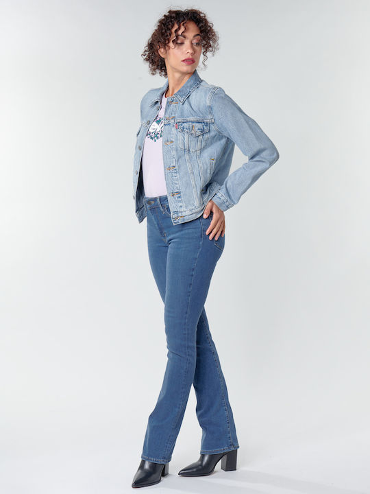 Original Trucker Scurtă Jachetă de femei din denim Blue