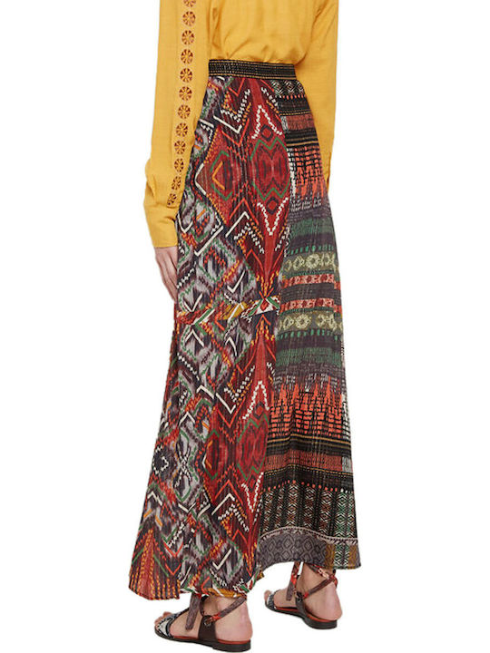 Egina High-waisted Maxi Skirt Red