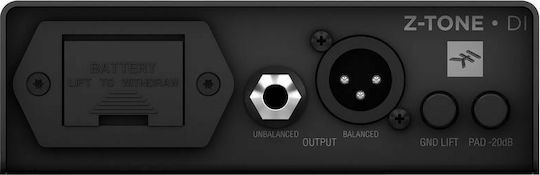 IK Multimedia Z-Tone Ενεργό DI Box 1 Καναλιού με Μπαταρία και Phantom Power