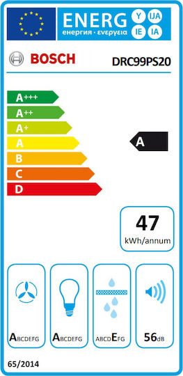 Bosch Απορροφητήρας Νησίδα 90cm Λευκός με Wi-Fi