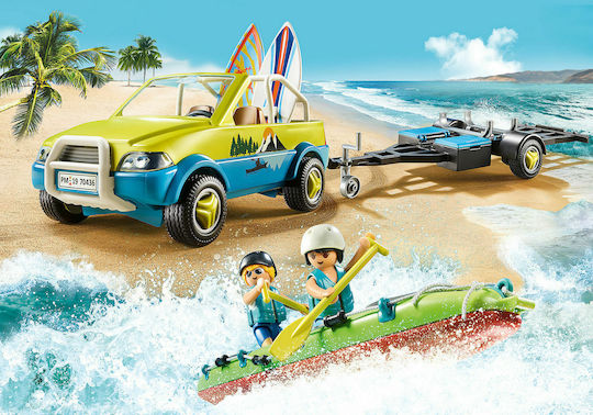 Playmobil Семейно забавление Beach Car with Canoe за 4+ години години