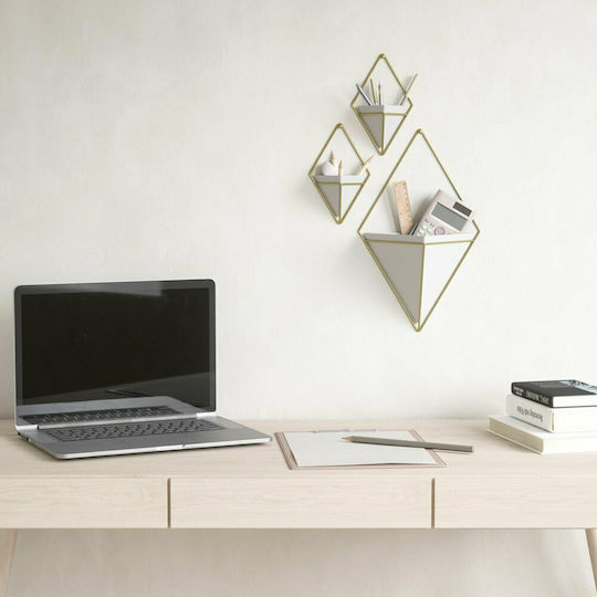 Umbra 3D Hanging Wall Decor White Made of Ceramic Material 22x9.5x39cm