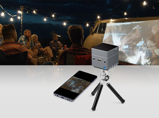 Technaxx TX-126 4860 Mini Projector DLP Λάμπας LED με Ενσωματωμένα Ηχεία