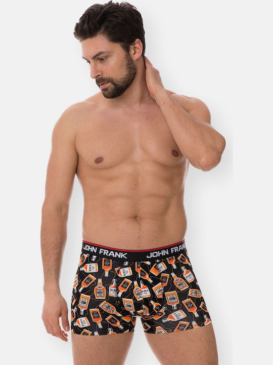 John Frank Whiskey Men's Boxer Multicolour with Patterns