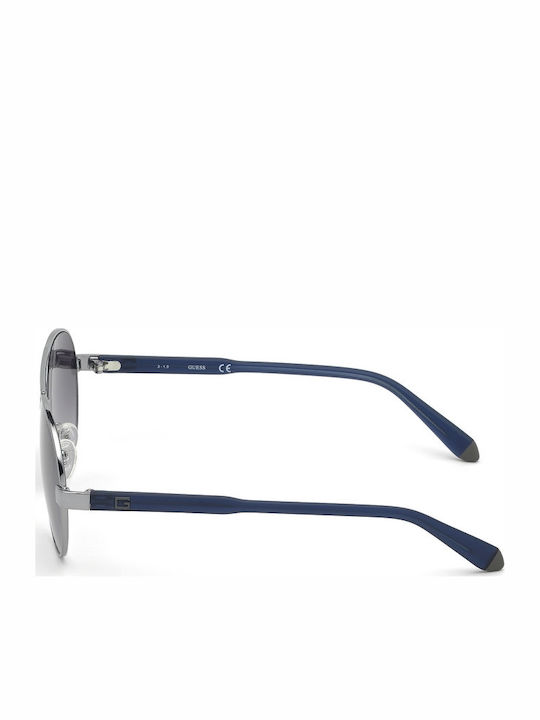 Guess Men's Sunglasses with Grey Metallic Frame and Grey Lenses GU6951 08B