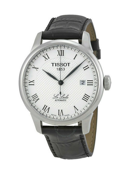Tissot Ceas Automat cu Negru Curea de piele