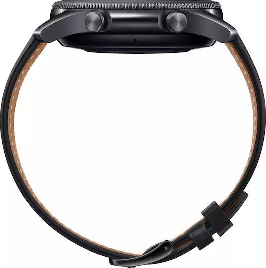 Samsung Galaxy Watch3 Stainless Steel 45mm Waterproof with Heart Rate Monitor (Mystic Black)