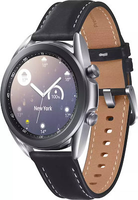 Samsung Galaxy Watch3 Stainless Steel 41mm Waterproof with Heart Rate Monitor (Mystic Silver)