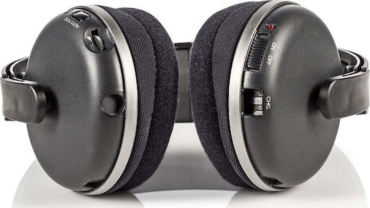 Nedis HPRF210BK Căști Audio Over Ear Wireless / Cu Fir Cu 15 Ore Autonomie Negre