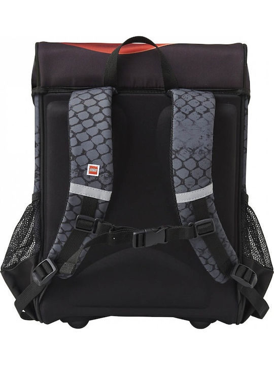 LEGO Ninjago Kai Fire School Bag Backpack Elementary, Elementary Black with Water Bottle Holder