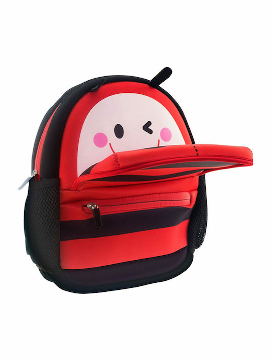 Must Love Bug School Bag Backpack Kindergarten in Red color