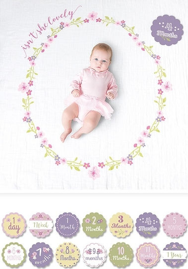 Lulujo Baby Photography Sheet Isn't She Lovely for Girl