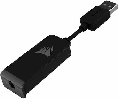 Corsair HS45 Surround Надушници Геймърски слушалки с връзка 3,5 мм / USB Черен
