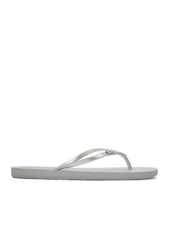 Roxy Viva Stamp II Women's Flip Flops Silver ARJL100683-SIL