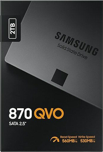 Samsung 870 QVO SSD 2TB τύπου 2.5'' με σύνδεση SATA III MZ-77Q2T0BW