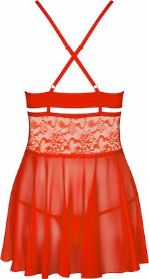 Obsessive Cute Babydoll & Thong Red