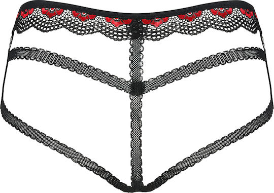Obsessive Megies Γυναικείο Sexy String Αυτοκινήτου Black/Red