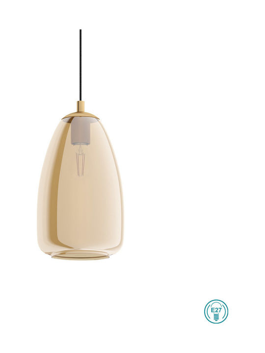 Eglo Alobrase Pendant Light Single-Light for Socket E27 Transparent