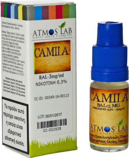 Atmoslab Έτοιμο Υγρό Αναπλήρωσης Camila με Καπνική Γεύση 12mg 10ml