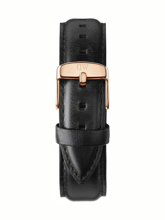 Daniel Wellington Classic Sheffield Leather Strap Black 20mm